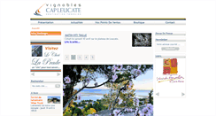 Desktop Screenshot of cap-leucate.com